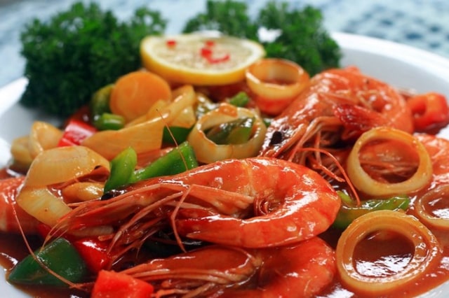 Resep - Udang Saus Padang