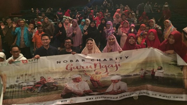 Nobar Film 'Guru Ngaji' (Foto: Giovanni/kumparan)