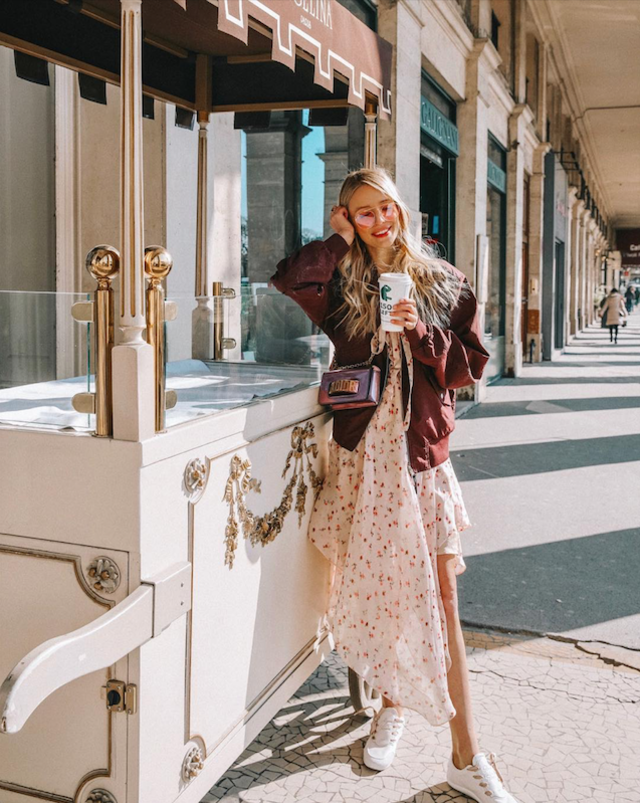 Inspirasi Padu Padan Dress & Sneakers (Foto: Instagram @ohhcouture)