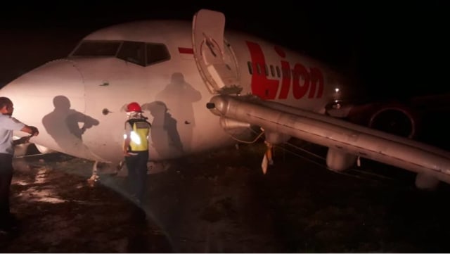 Lion Air tergelincir di Gorontalo (Foto: Dok. Istimewa)