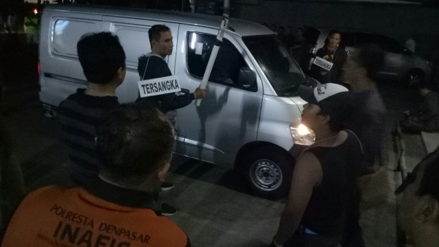 Reka ulang kasus perampokan depan ATM BCA (Foto: Cisilia Agustina Siahaan/kumparan)