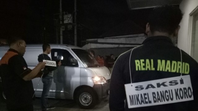Reka ulang kasus perampokan depan ATM BCA (Foto: Cisilia Agustina Siahaan/kumparan)