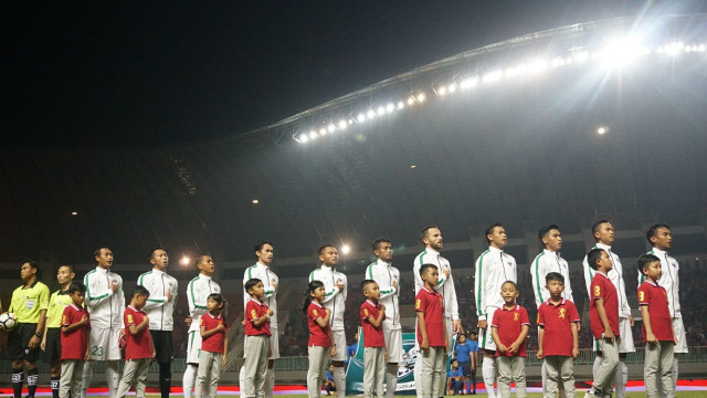 Timnas Indonesia di PSSI Anniversary Cup. (Foto: Irfan Adi Saputra/kumparan)