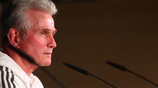 Pelatih Bayern, Jupp Heynckes di jumpa pers. (Foto: REUTERS/Michael Dalder)