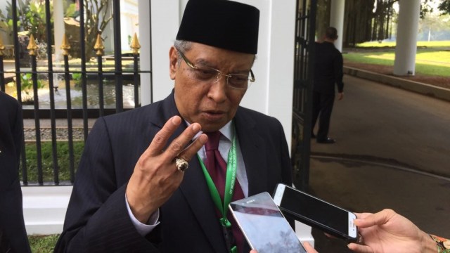 Said Aqil Siraj di Istana Bogor. Foto: Rafyq Alkandy/kumparan