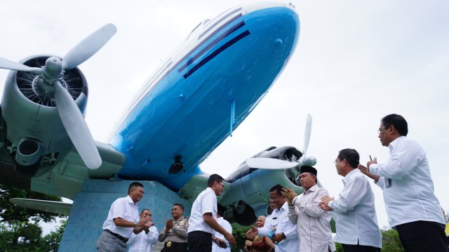 Wajah baru replika pesawat RI-001 di Aceh. (Foto: Zuhri Noviandi/kumparan)