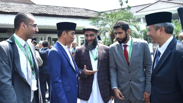 Jokowi di acara KTT Ulama Dunia di Istana Bogor. (Foto: Dok. Biro Pers Setpres)