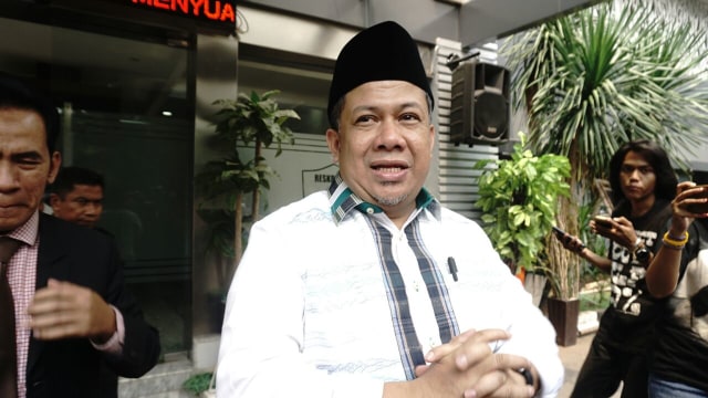 Fahri Hamzah diperiksa Polda Metro Jaya. (Foto: Helmi Afandi Abdullah/kumparan)