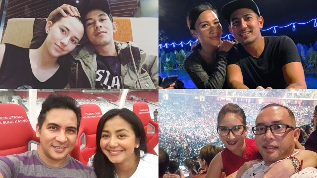 COV Artis yang Menikah Beda Agama (Foto: Instagram @sabriakono @muaydisco76 @novitaangie @fandych)