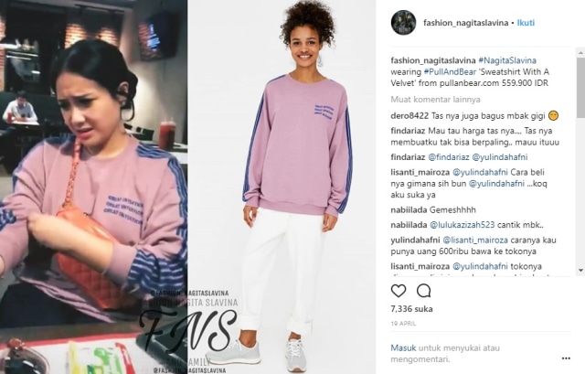 Fashion Nagita Slavina (Foto: Instagram @fashion_nagitaslavina)