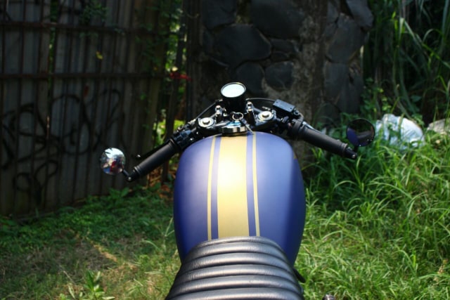 Honda Mega Pro 160 bergaya cafe racer (Foto: dok. Central Classic Custom)