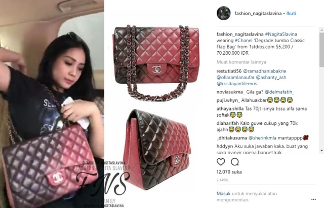 Fashion Nagita Slavina (Foto: Instagram @fashion_nagitaslavina)