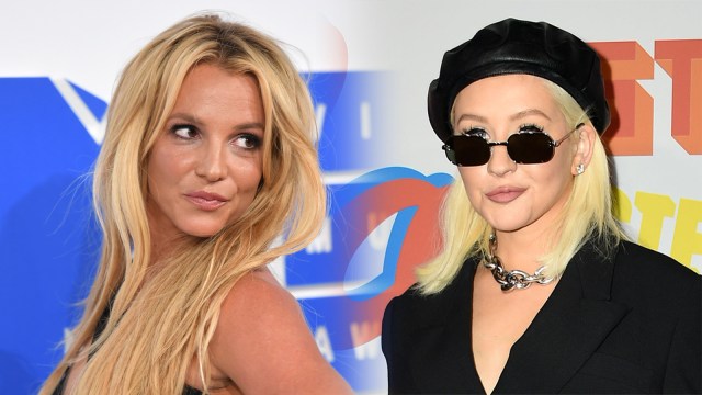 Britney Spears dan Christina Aguilera. (Foto: AFP/Angela Weiss & AFP/Valerie Macon)