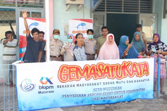 Bulan Bakti Karantina dan Mutu Hasil Perikanan 2018 : GEMASATUKATA di BKIPM Mataram (1)