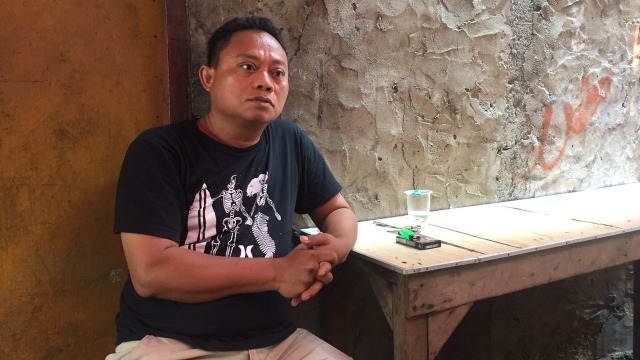 Junaidi orang tua Mahesa korban sembako Monas. (Foto: Mirsan Simamora/kumparan)