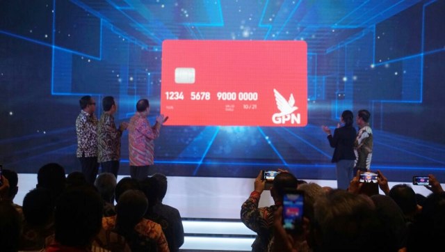 Peluncuran bersama kartu berlogo GPN. (Foto: Iqbal Firdaus/kumparan)