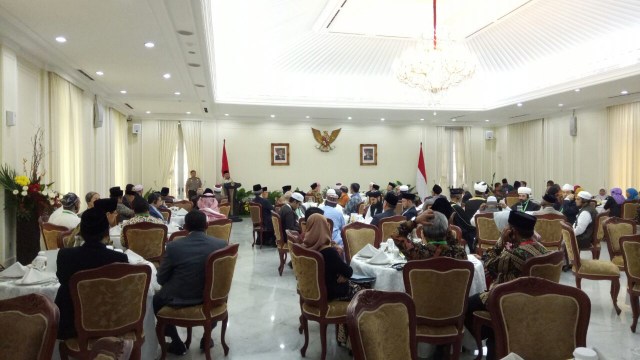 JK menutup secara resmi KTT Ulama se-dunia. (Foto: Rafyq Alkandy Ahmad Panjaitan/kumparan)