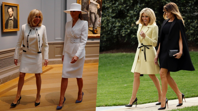Style Brigitte Macron vs Melania Trump (Foto: Dok.REUTERS/Brian Snyder & @thebrigittestyle )