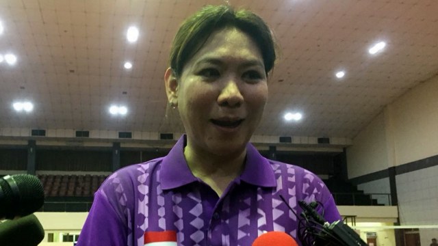 Susi Susanti setelah pertandingan di Mabes TNI. (Foto: Andreas Ricky Febrian/kumparan)