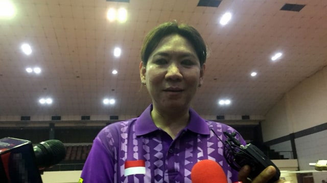 Susi Susanti setelah pertandingan di Mabes TNI. (Foto: Andreas Ricky Febrian/kumparan)