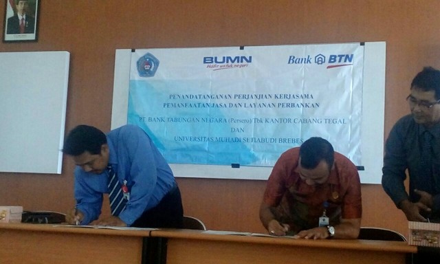 Umus dan Bank BTN Teken MoU Layanan Pembayaran Pendidikan