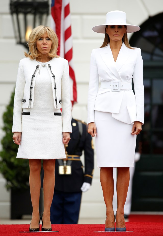 Brigitte Macron dan Melania Trump (Foto: dok.REUTERS/Joshua Roberts)