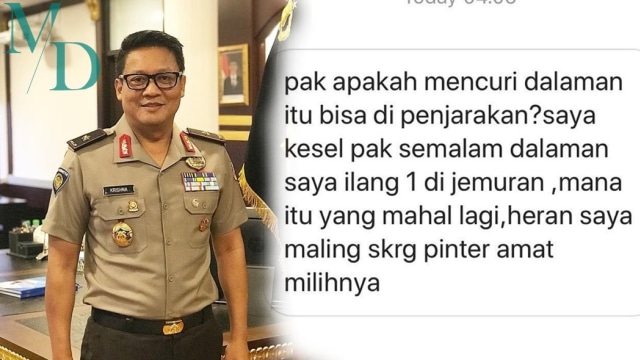 Dapat Laporan Kasus Kehilangan Pakaian Dalam Mahal yang Dijemur
