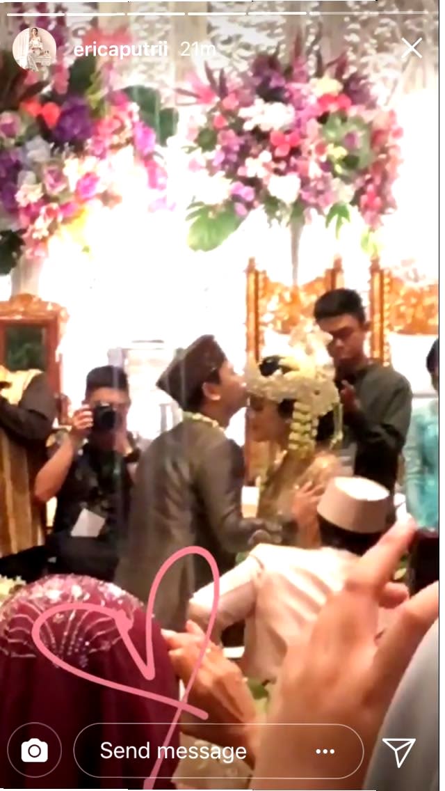 Suasana pernikahan Raditya Dika (Foto: Instagram story/@ericaputrii)