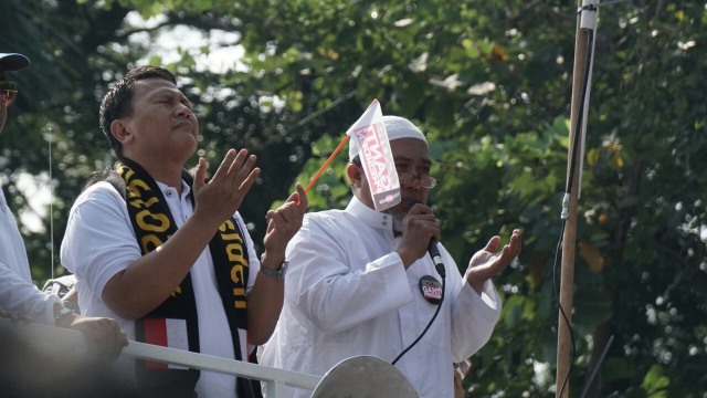 Mardani Ali Sera dan Ustaz Abu Jibril Fuad. (Foto: Puti Cinintya Arie Safitri/kumparan)