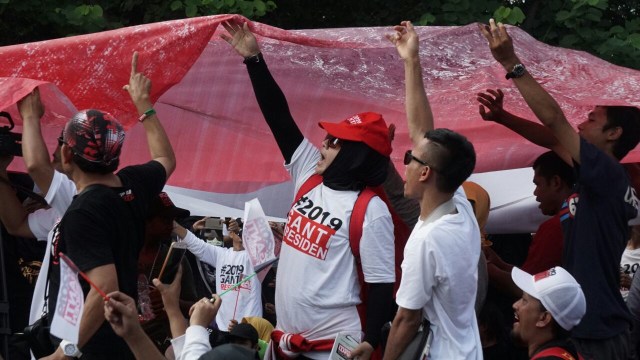 Relawan Deklarasi Akbar #2019GantiPresiden. (Foto: Puti Cinintya Arie Safitri/kumparan)