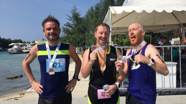 Peserta Tidung Aqualthon dari luar negeri. (Foto: Helinsa Rasputri/kumparan)