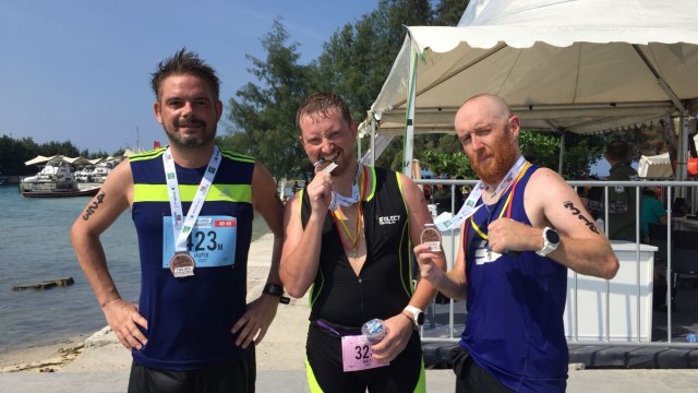 Peserta Tidung Aqualthon dari luar negeri. (Foto: Helinsa Rasputri/kumparan)