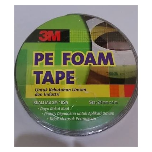3M PE Foam Tape, Merekat Tanpa Merusak