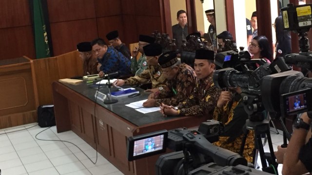 Sidang HTI vs Menkumham di PTUN Jakarta Timur. (Foto: Fachrul Irwinsyah/kumparan)