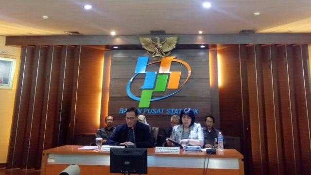 BPS konpers pertumbuhan ekonomi kuartal I 2018. (Foto: Nicha Muslimawati/kumparan)