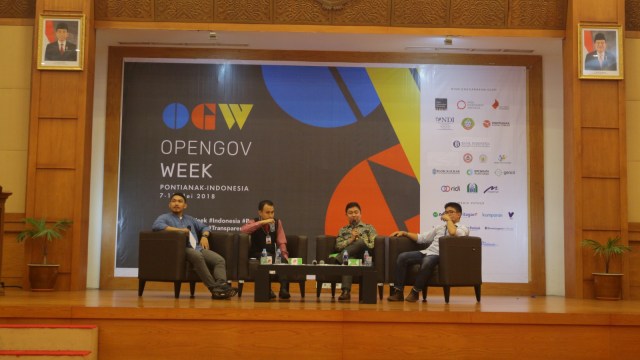Para pembicara Open Gov Week. (Foto: Dok. Mario Tribowo)