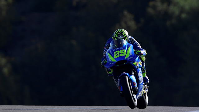 Andrea Iannone di Sirkuit Jerez 2018. (Foto: JAVIER SORIANO / AFP)