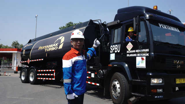 Peluncuran pertamax turbo dan VRU di TBBM Plumpang Foto: Fitra Andrianto/kumparan