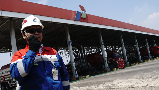 Suasana TBBM Pertamina Plumpang Foto: Fitra Andrianto/kumparan