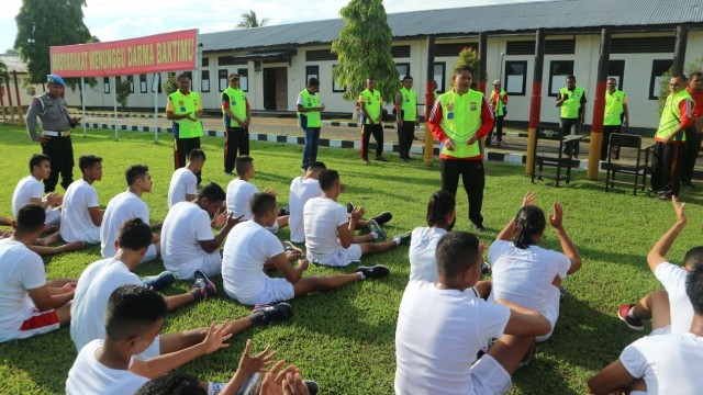 Tes seleksi rekrutmen Polri di Maluku Foto: SDM Polda Maluku
