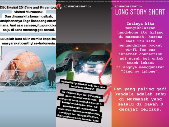 Screenshot soal ponsel suami Fitri Tropica Hilang. (Foto: Instagram @fitrop)