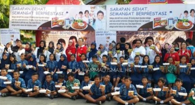 Ratusan Siswa SDN Kedungrejo Sarapan Sehat Bareng Indofood