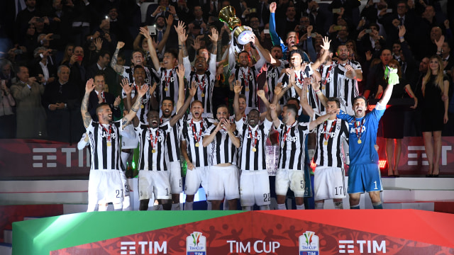 Juventus juara Coppa Italia. (Foto: REUTERS/Alberto Lingria)