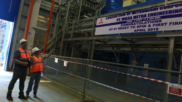 Pengoperasian PLTGU Jawa 2 (Foto: Dok. PLN)