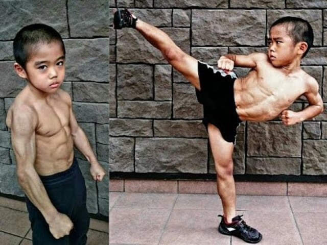 Bocah 8 Tahun Ini Berhasil Memiliki Tubuh Seperti Bruce Lee