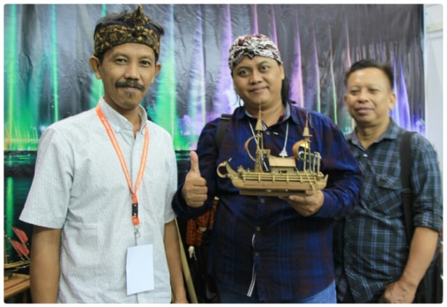 Arifin, Pengrajin Miniatur Kapal Pinisi Unjuk Gigi di GWBN EXPO 2018, Mewakili Purwakarta (1)