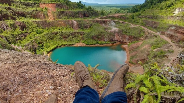 Open Pit, Belitung Timur. (Foto: Instagram @zulfikrishiba)