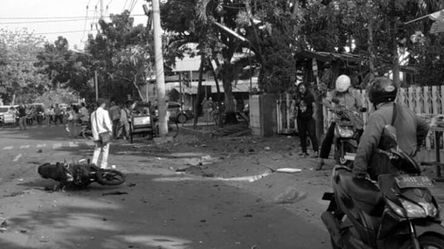 Ledakan bom di Surabaya. (Foto: Dok. Istimewa)