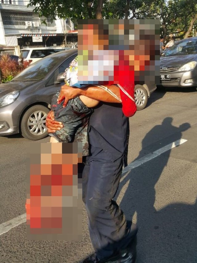 Ledakan bom di Surabaya. (Foto: Dok. Istimewa)
