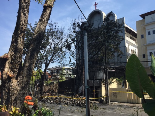 Gereja Pantekosta Pusat Sawahan Jalan Arjuno (Foto: Phaksy Sukowati/kumparan)